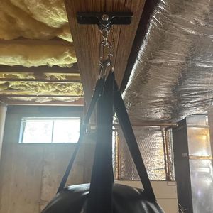 Supporto per <span class=keywords><strong>Sacco</strong></span> da <span class=keywords><strong>Boxe</strong></span> Pesante da Soffitto per Palestra Domestica, in Metallo Nero, per Allenamento - Product Image 6