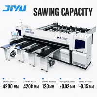 Scie à panneaux CNC JIYU KS942 grande taille 4200 mm pour la découpe de cadres de portes, machines à scier le bois, usinage CNC