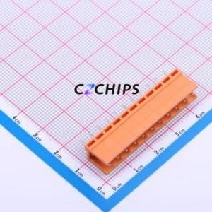 JL396V-39611O01 Plug-in Terminal Block Through hole,P=3.96mm Connector Board-to-Board / Socket - Open 1x11P 3.96mm Orange - Product Image 1