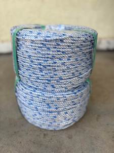 Corde torsadée multi-brins Master PP 3 plis, bleu avec traceur blanc, diamètre 4-40 mm, rouleaux de 200 yards, légère, durable, anti-UV, haute résistance - Product Image 3