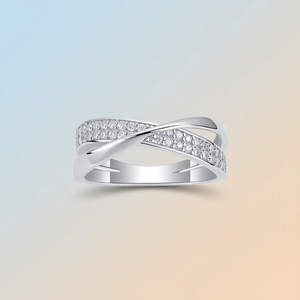 Nouvelle bague pour femme en argent S925, minimaliste et élégante, style <span class=keywords><strong>Aurora</strong></span>, avec moissanite de luxe, produit phare en vente chaude, populaire sur les diffusions en direct <span class=keywords><strong>TikTok</strong></span> transfrontalières - Product Image 2