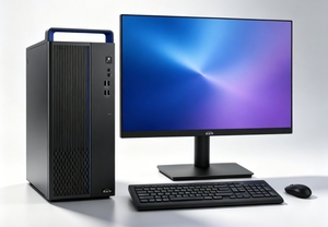 Paquete de Computadora de Escritorio Empresarial Personalizada Rápida, CPU de 3.0GHz, 16GB de RAM DDR4, SSD Híbrido de 256GB + HDD de 1TB, Pantalla HD de Oficina de 23.8 Pulgadas - Product Image 1