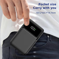 Batterie externe portable haute capacité 10000 mAh, charge rapide 22,5 W, technologie GaN, écran LED, design ultra fin, impression colorée, vente en gros