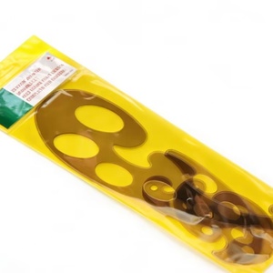 Venta al por mayor de fábrica: Juego de 3 reglas curvas francesas de plástico transparente para dibujo y medición, plantillas de diseño. - Product Image 6