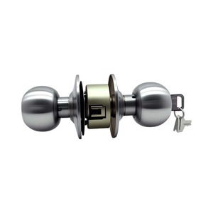 Modern Stainless Steel Passage Interior <strong>Door</strong> Tubular <strong>Knob</strong> Ball Lock Handle with Easy Installation - Product Image 3