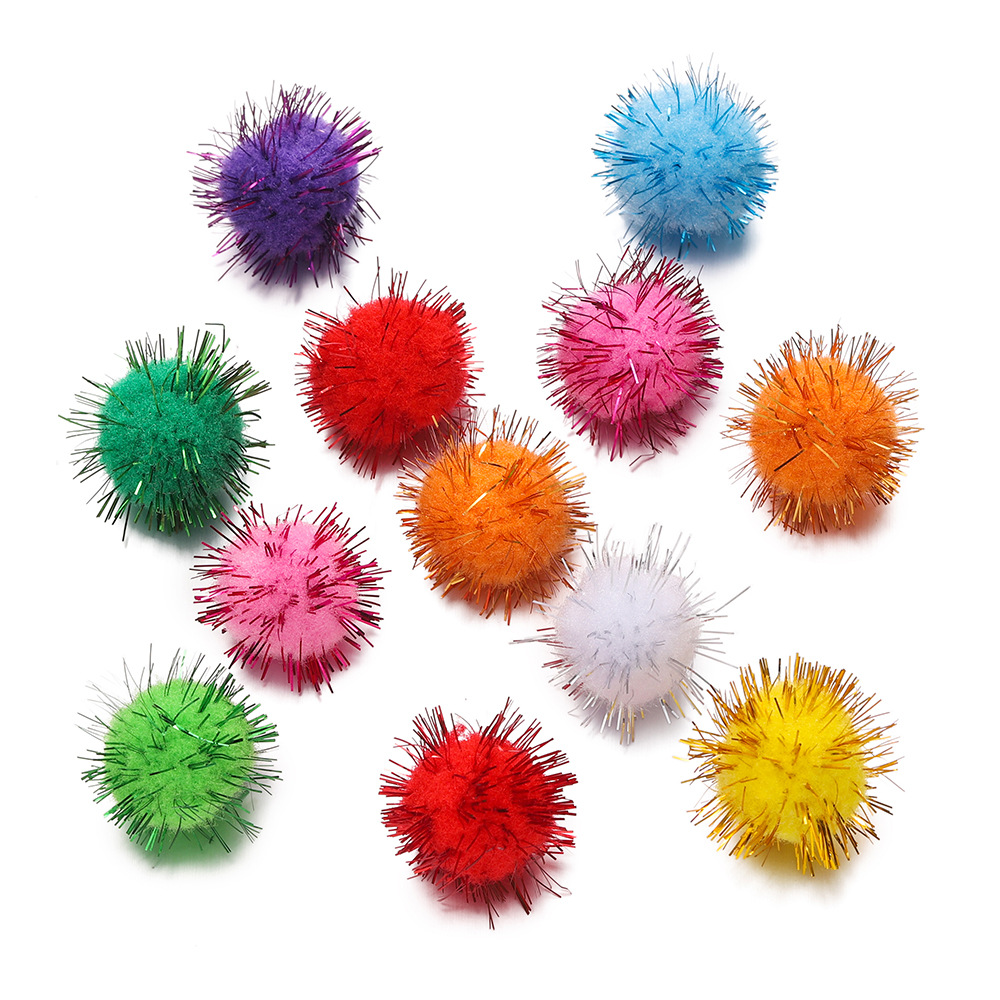 Pompon en fil d'or de 2 cm
