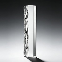 Trophée en cristal personnalisé, créatif, haut de gamme, gravé avec logo sur mesure, médaille d'autorisation, pour employé exceptionnel, réunion annuelle, en verre