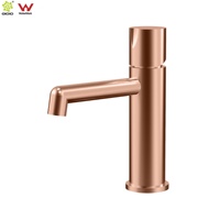 Robinet mitigeur court pour lavabo en acier inoxydable 304 brossé Watermark