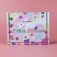 Oogschaduw Palet Met Spiegel Ogen Make Transpiratie Oogschaduw 12 Kleuren Shimmer Eyeshadow Palette