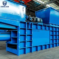 Presse à balles hydraulique horizontale automatique de qualité industrielle, capacité de production optimisée pour les usines de carton et les ateliers de cartonage