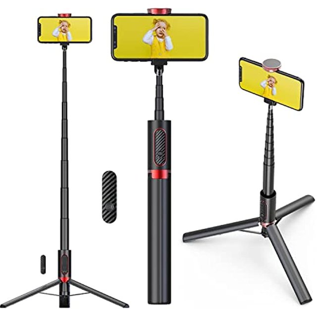 Selfie Stick Phone Tripod Bluetooth Tall Tripod Stand Wireless Remote Shutter Extendable Phone Holder for Phone