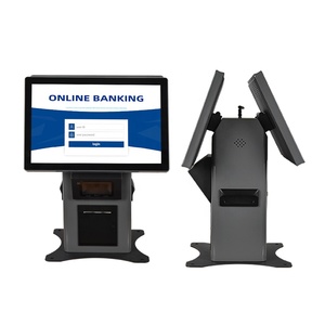 OEM ODM 18.5 21.5 Desktop Kiosk Dual Touch Screen <b>Printer</b> Pos Self Service Kiosk - Product Image 5