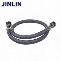 Tuyau d'eau flexible en nylon tressé résistant à l'usure JINLIN, haute pression (250 Psi), anti-fissuration, pour utilisation dans la salle de bain, installation facile