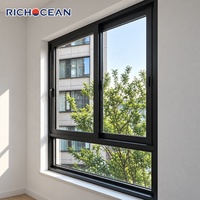 Fenêtres coulissantes en aluminium à cadre fin, étanches, de luxe, sur mesure, RICHOCEAN, robustes, à double vitrage, fenêtres panoramiques pour patio