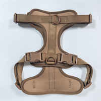 Harnais réglable pour animaux de compagnie, personnalisé, en néoprène souple, système de promenade à clip frontal, anti-traction, pour chiens et chats de petite et grande taille