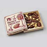 Boîtes en carton personnalisées pour l'emballage de chocolats, de friandises, de pâtisseries, de bonbons, de desserts, de snacks, de qualité alimentaire, avec impression personnalisée
