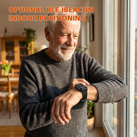 Reloj Inteligente VS18 para Personas Mayores con Cuidado Remoto 4G, Llamada de Emergencia SOS, Monitor de Frecuencia Cardíaca, Presión Arterial, Rastreador GPS