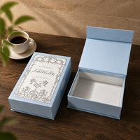 Boîte cadeau rigide pliable de luxe personnalisée avec ruban et fermeture magnétique, boîte en carton pliable à plat pour vêtements et cosmétiques