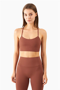 2024 vêtements <span class=keywords><strong>de</strong></span> <span class=keywords><strong>sport</strong></span> dames Y dos Push up soutien-gorge <span class=keywords><strong>de</strong></span> <span class=keywords><strong>sport</strong></span> taille haute pas <span class=keywords><strong>de</strong></span> ligne T Leggings 2 pièces ensemble femmes Yoga ensemble - Product Image 6