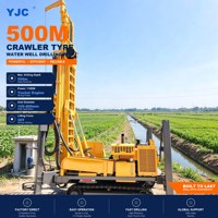 Foreuse de puits d'eau sur chenilles Yuchai 110 kW, machine de forage de 500 m de profondeur pour projets d'irrigation
