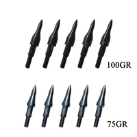 Arc Linkboy — tir à l'arc 75/100GR, 30 pièces, têtes larges, flèches à pointes lumineuses, Recurve, pour la chasse
