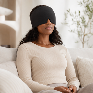 Chapeau de tête en tissu rafraîchissant et chauffant en gel souple CL OEM ODM, couvrant 360 degrés, pour soulager les migraines, apporter du confort et de la relaxation lors des maux de tête - Product Image 1