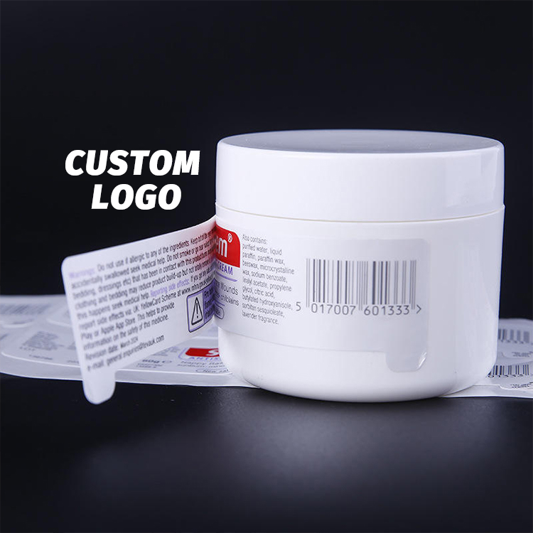 Custom Waterproof Adhesive Peel Off Multi Layer Label for Cosmetic Medicine Booklet Label Stickers