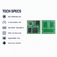 Alternatif Raspberry Pi 4 Core A53 OSM LPDDR4 EMMC MIPI DSI CSI Gigabit Yocto Linux Android N.XP I.MX8M Mini System on Module