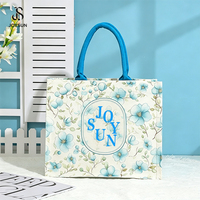 Sac fourre-tout en toile JOYSUN tendance avec logo personnalisé et motif couronne, idéal pour la promotion d'entreprise, la publicité en supermarché et le shopping