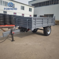 High-quality Durable Farm Tipping Trailer Hydraulic Unloading Agricultural Cart for Harvest Material Transfer