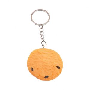 Breloques alimentaires en résine en forme de grands biscuits, design gourmand, pour porte-clés - Product Image 5
