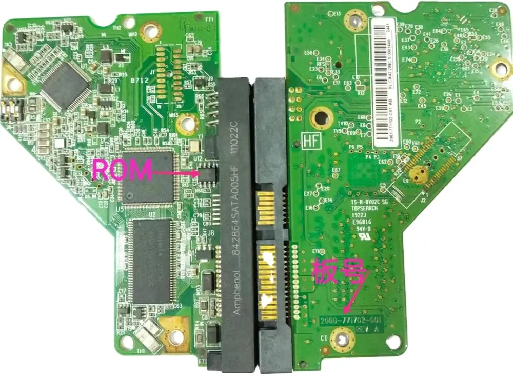 2060-771702-001 משלוח חינם 100% מקורי HDD PCB לוח קשיח דיסק מעגלים 2060-771702-001 REV 500G 1TB