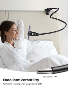 <span class=keywords><strong>ที่</strong></span>วางโทรศัพท์แบบคอห่าน Lamicall STGP01 ทำจากอะลูมิเนียม แข็งแรง ใช้ได้กับเตียง โต๊ะ หัวเตียง หมุนได้ 360 องศา ขาตั้งแบบยืดหยุ่น พร้อมที่หนีบพลาสติก สำหรับโทรศัพท์ขนาด 4-7 นิ้ว - Product Image 5