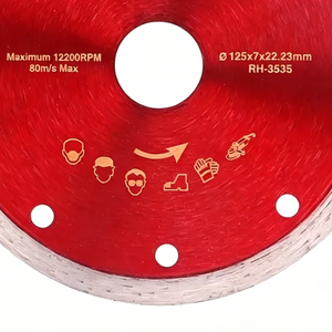 <span class=keywords><strong>Disque</strong></span> de coupe en céramique <span class=keywords><strong>diamant</strong></span>ée <span class=keywords><strong>professionnel</strong></span> 125x22.2mm pour la découpe de carreaux, fourniture OEM - Product Image 5