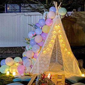Cadeau de luxe en dentelle <span class=keywords><strong>King</strong></span> Size Pop up Kids Playhouse Tipi <span class=keywords><strong>Tente</strong></span> pour fête - Product Image 3