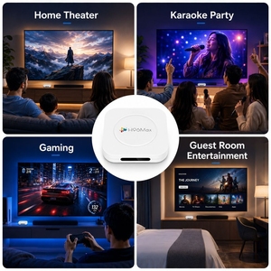H96Max M1Plus <strong>Android</strong> TV <strong>Box</strong> 4K UHD RK3528 Quad Core WiFi6 BT5.4 Voice Remote Smart Media Player for Home Theater Streaming - Product Image 3