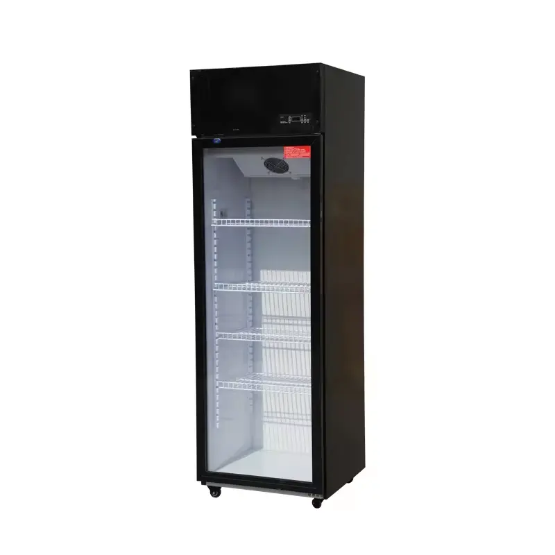 Commercial Display Refrigerators Single Door Beer Fridge Upright Beverage Cooler Freezer