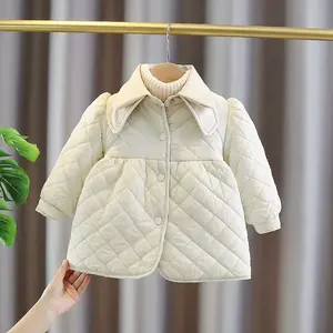 新设计热卖花式冬季夹克婴儿服装保暖女童冬季夹克儿童外套