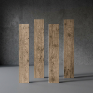 Baldosas de porcelana con aspecto de madera rústica de 8x48 pulgadas con acabado mate para pisos interiores. - Product Image 3