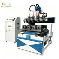 Router CNC de Cuatro Ejes para Grabado en Madera, Jade, Publicidad, Tallado 3D, Multi-Eje, Ecológico, Origen China, 1 Año de Garantía