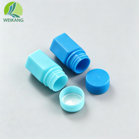 Flacon en plastique HDPE de 15 ml avec bouchon à vis, vide, pour médicaments solides, comprimés, capsules et poudres