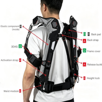 Exosquelette d'assistance à l'épaule en tissu tactique pour travaux répétitifs en position debout, liberté totale de l'épaule, sans contrainte du bras, pratique