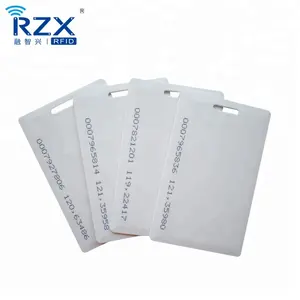 CR80 RFID stampabile numero UID PVC TK4100 scheda di controllo accessi Crad spessa