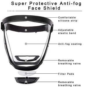 Equipos de proteccion nhựa cá nhân mặt nạ Mascara de segurida mặt Visor Mũ bảo hiểm mặt bảo vệ lá chắn - Product Image 3