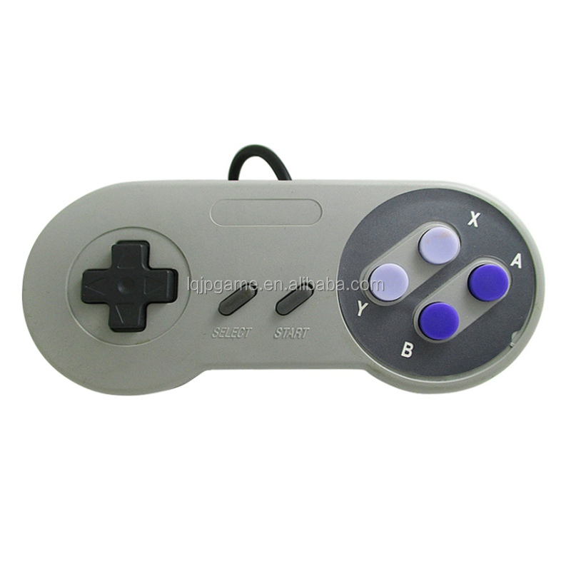 คอนโทรลเลอร์ปลั๊กคอนโซลปุ่มสีม่วงสำหรับ SNES