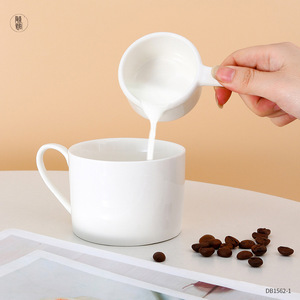 Ensemble de tasses à mesurer en céramique, 4 pièces, blanc, avec échelle, pour la pâtisserie, utilisation en cuisine, DB1562 - Product Image 3