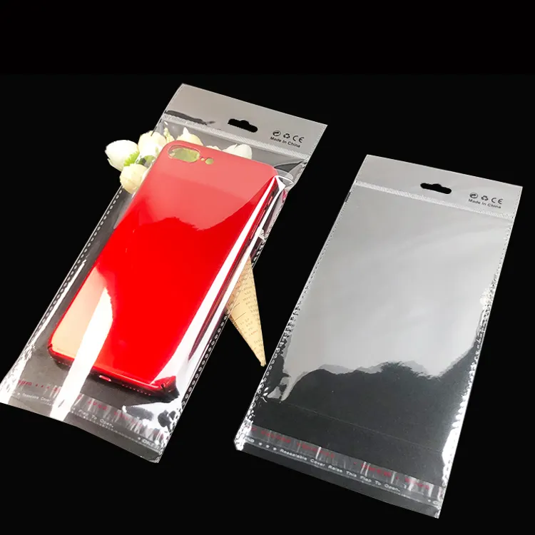 Drucken Opp Self Adhesive Seal Poly Bag Verpackungs beutel für Mobile Case Viskose Plastiktüte