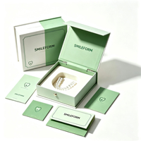 Boîte dentaire rigide magnétique de luxe personnalisée pour aligneurs orthodontiques et gouttières, avec impression de logo, fabricant