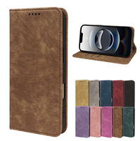 Nouvelle Housse Étui Portefeuille en Cuir PU à Design Simple pour iPhone 16 (Nouveaux Modèles), iPhone 17 Pro Max, 15, 11, 12, 8, 7, 6 Plus, XS, XR, X