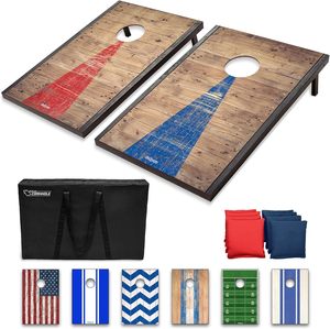 Ensemble de lancer de sac de fèves de compagnon de jouet en bois de style nautique pour le jeu extérieur - Product Image 4